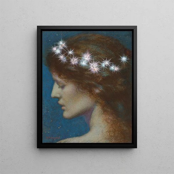 Yö - Edward Robert Hughes — kehystetty taideteos seinällä