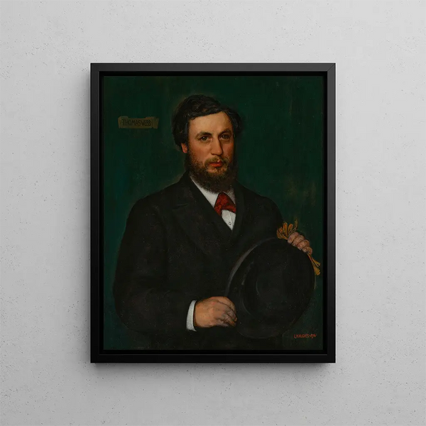 Portrait de Thomas Webb - Edward Robert Hughes — kehystetty taideteos seinällä