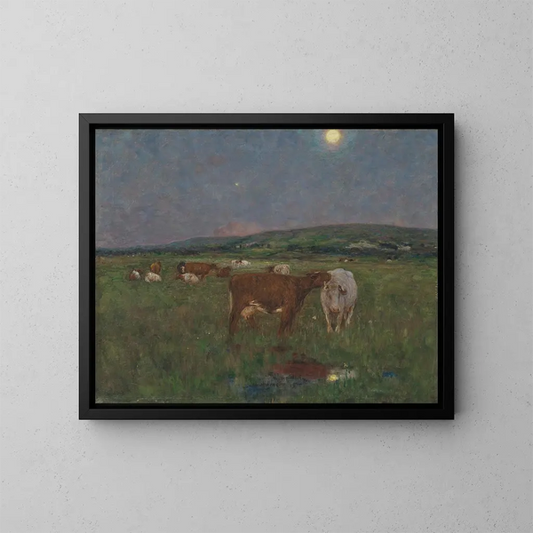 Rauhallinen ilta - Edward Stott — kehystetty taideteos seinällä