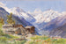 Les Alpes de Barneuza, Valais - Edward Theodore Compton — näkymä teoksesta