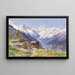 Les Alpes de Barneuza, Valais - Edward Theodore Compton — kehystetty taideteos seinällä