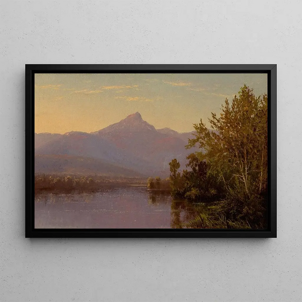 Mont Chocorua-maalaus, New Hampshire - Edward W. Nichols — kehystetty taideteos seinällä