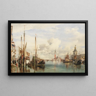 Edward William Cooke - Trabaccoli carrying wood San Giorgio Maggiore and the Dogana beyond.webp