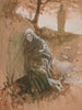 Figure dans les bois - Edwin Austin Abbey — näkymä teoksesta