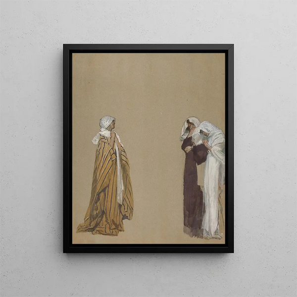 Edwin Austin Abbey - Study Three figures.webp