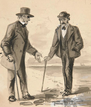 Edwin Austin Abbey - Two men conversing on seashore.webp