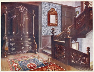 Edwin Foley - Carved walnut bomb armoire with chased mounts.webp