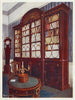 Bibliothèque à façade en acajou incrustée Table centrale à piédestal en acajou - Edwin Foley — näkymä teoksesta
