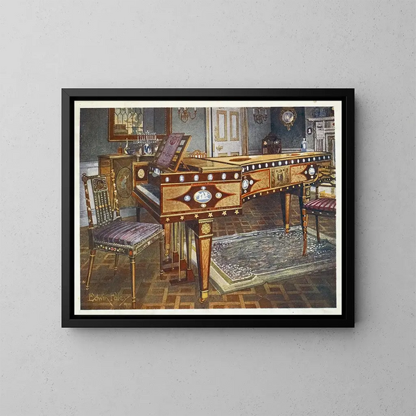 Mobilier décoratif de la fin du XVIIIe siècle - Edwin Foley — kehystetty taideteos seinällä