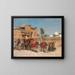 Une procession nuptiale devant un palais au Rajasthan - Edwin Lord Weeks — kehystetty taideteos seinällä