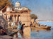 Le long des ghâts de Mathura - Edwin Lord Weeks — näkymä teoksesta