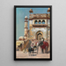 Suuren moskeijan Jami Masjidin edessä, Mathura, Intia - Edwin Lord Weeks — kehystetty taideteos seinällä