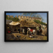 Taitelijan ateljee sepänverstaasta Tangierissä - Edwin Lord Weeks — kehystetty taideteos seinällä