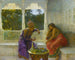 Figures dans un intérieur avec un jardin de palmiers au-delà (Conflit de cas) - Edwin Lord Weeks — näkymä teoksesta