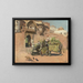 Jodhpurin Rajahin elefanteista - Edwin Lord Weeks — kehystetty taideteos seinällä