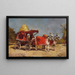 Gharry- tai alkuperäisvaunu - Edwin Lord Weeks — kehystetty taideteos seinällä