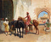 Vendeur de chevaux persans à Bombay - Edwin Lord Weeks — näkymä teoksesta