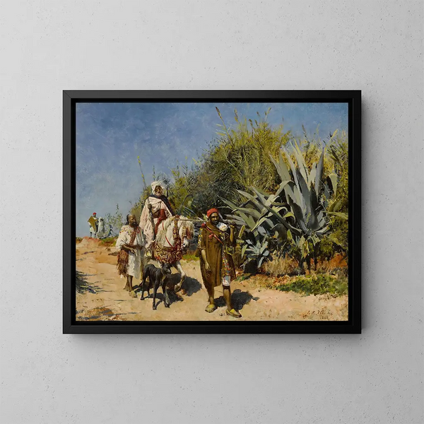 La Procession - Edwin Lord Weeks — kehystetty taideteos seinällä