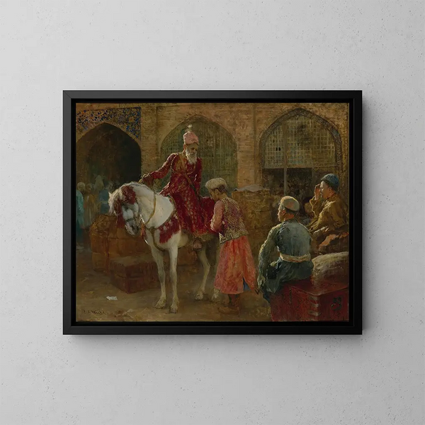 Le grand vizir - Edwin Lord Weeks — kehystetty taideteos seinällä