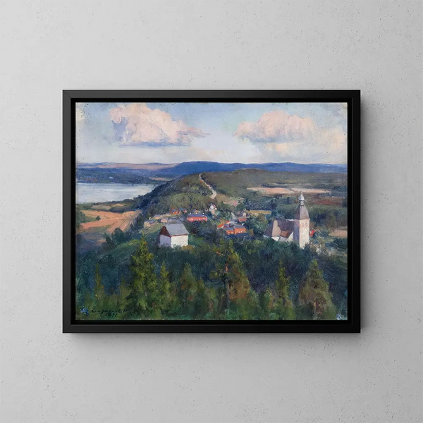 Kangasalan maisemasta - Eero Järnefelt — kehystetty taideteos seinällä