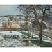 Maalauksen jäljennös Lumisateen vaikutus L'Hermitage, Pontoise - Camille Pissarro