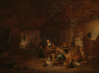 Egbert van der Poel - Interior of a barn.webp