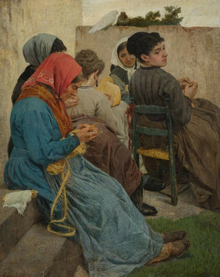 Egisto Ferroni - Le trecciaiole di paglia.webp