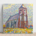 Maalauksen jäljennös Eglise à Zoutelande - Piet Mondrian