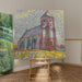 Maalauksen jäljennös Eglise à Zoutelande - Piet Mondrian