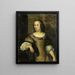 Portrait d'une jeune femme - Eglon van der Neer — kehystetty taideteos seinällä