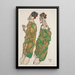 Devotion-maalaus - Egon Schiele — kehystetty taideteos seinällä