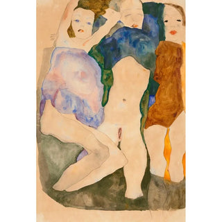 Egon Schiele - Drei Mdchen.webp