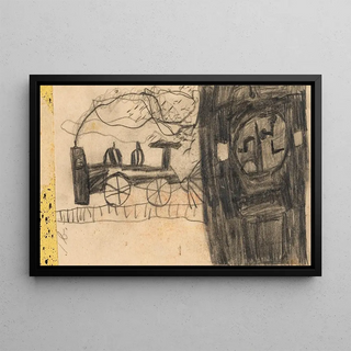 Egon Schiele - Eisenbahn Kinderzeichnung.webp