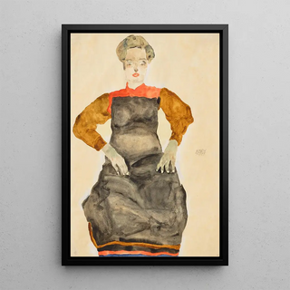 Egon Schiele - Frau mit schwarzer Schrze.webp