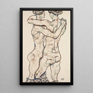 Egon Schiele - Naked Girls Embracing.webp