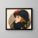 Portrait d'Ida Roessler - Egon Schiele — kehystetty taideteos seinällä