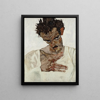 Egon Schiele - SelfPortrait With Lowered Head.webp