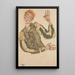 Egon Schiele — kehystetty taideteos seinällä