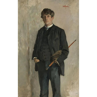 Eilif Peterssen - Portrait of the Painter Kalle Lchen.webp