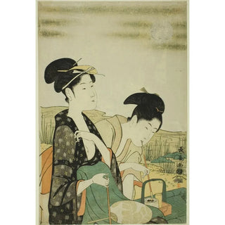 Eishsai Chki - Moon viewing.webp