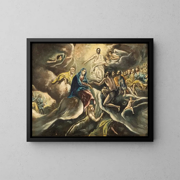 Le funérailles du comte d'Orgaz - El Greco — kehystetty taideteos seinällä