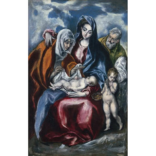 El Greco Domenikos Theotokopoulos - The Holy Family with Saint Anne and the Infant John the Baptist.webp