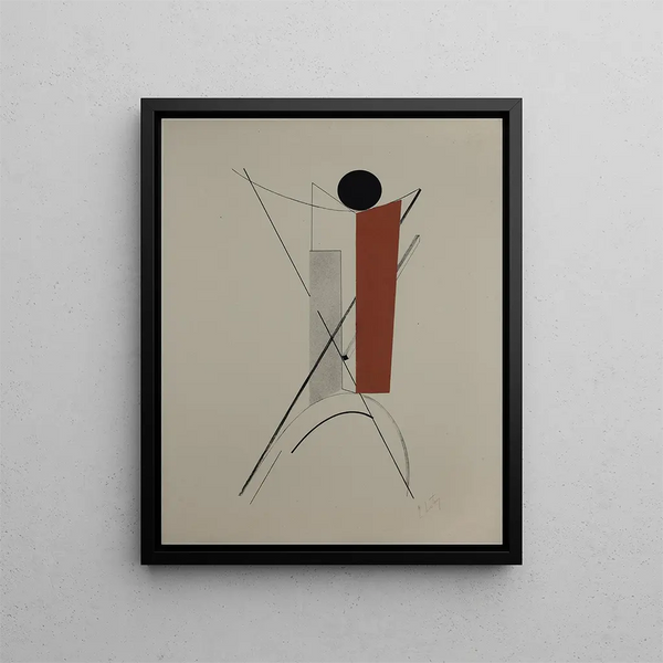 Kestnermappe Proun Rob Levnis & Chapman GmbH Hanovre 3 - El Lissitzky — kehystetty taideteos seinällä