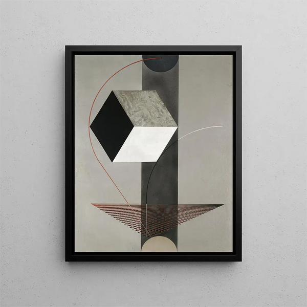 Provençaalinen maalaus 99 - El Lissitzky — kehystetty taideteos seinällä