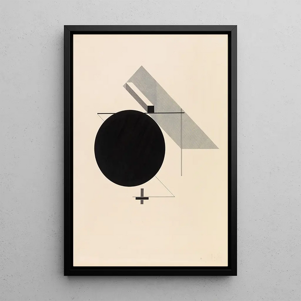 Proun IV Lehti 4 I Kestnermappen Proun - El Lissitzky — kehystetty taideteos seinällä