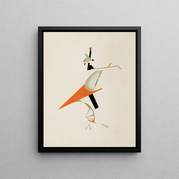 Le Sentinel Zankstifter - El Lissitzky — kehystetty taideteos seinällä