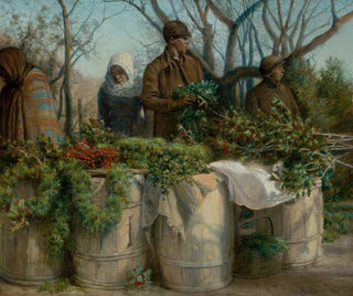 Eleazer Hutchinson Miller - Selling Christmas Greens.webp