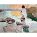 Maalauksen jäljennös Elena-taidetuoli Cala de Saint Vincent - Joaquín Sorolla
