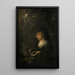 Maria Gyllenstierna de Lundholmin maalaus 1716-1783 baroni - Elias Martin — kehystetty taideteos seinällä