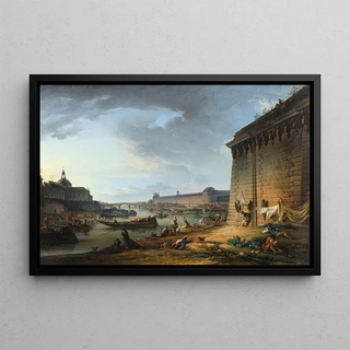 Elias Martin - View of Paris from the Embankment beneath the Pont Neuf.webp
